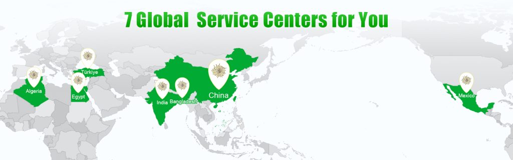7 service centers