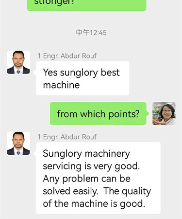 Sun Glory Client's Feedback5