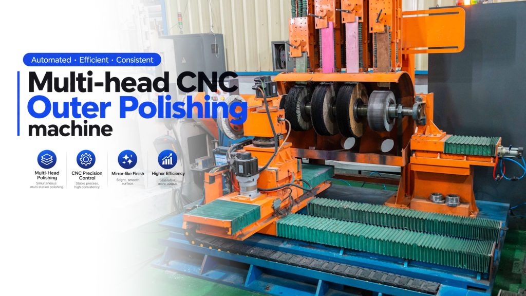 Multi-Head CNC Outer Polishing for Tri-Ply Cookware Manufacturing in India